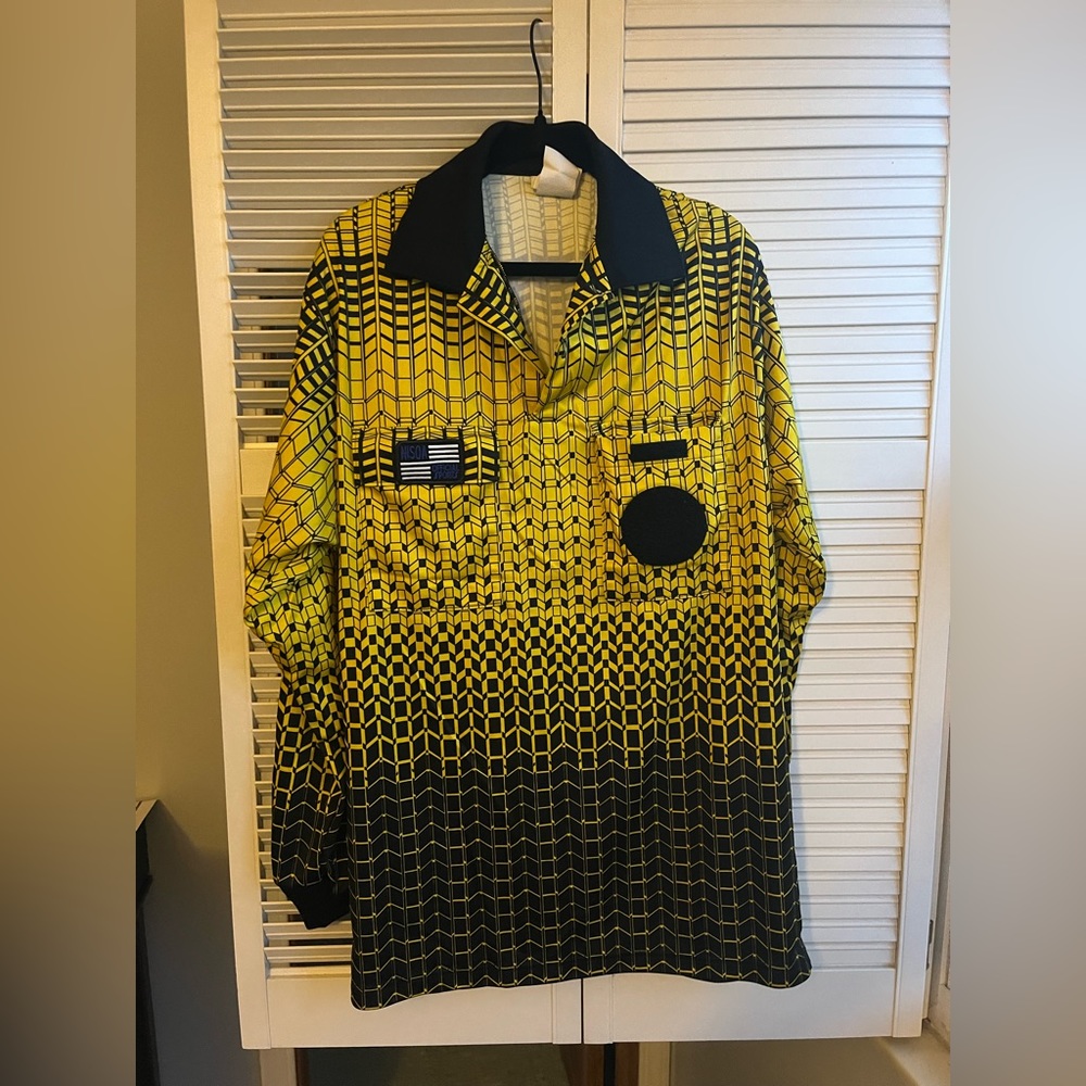 Official Sports Men’s S yellow soccer referee long sleeve